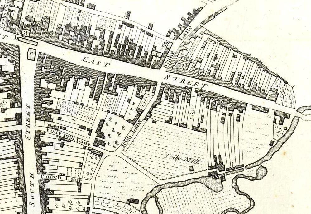 Hutchins 1774 Map of Bridport